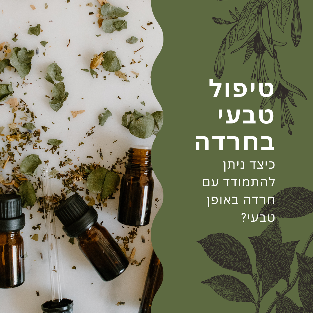 Read more about the article טיפול טבעי בחרדה – כיצד ניתן להתמודד עם חרדה באופן טבעי?